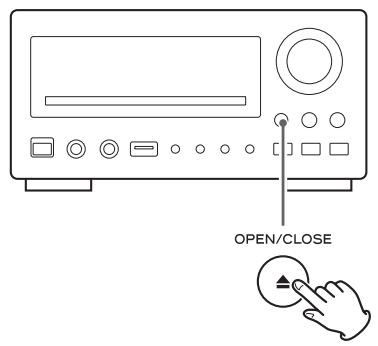 TEAC DR-H300 - Opening and closing the tray - 1
