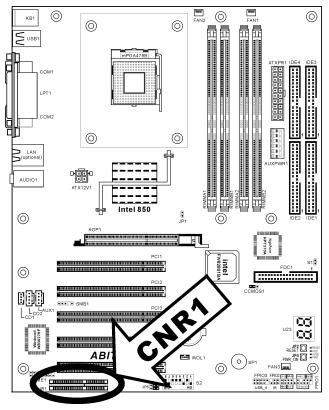 ABIT TH7II - (16). CNR1: slot pour carte CNR (communication & networking) - 1