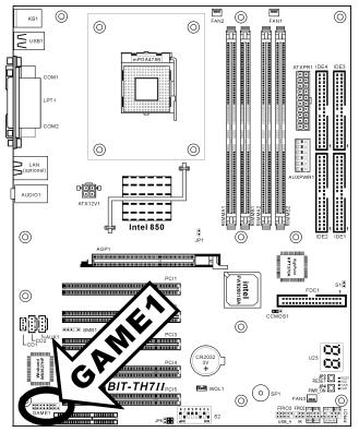 ABIT TH7II - (6). WOL1: connecteur wake-on-lan - 2