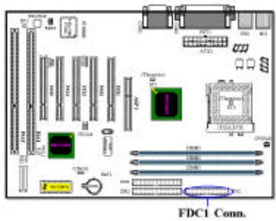 ABIT ZM6F - Connecteur FDC1 - 1
