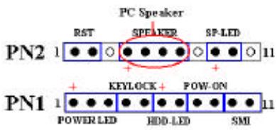 ABIT ZM6F - PN2 (Pin 4-5-6-7): Connecteur du Speaker - 1