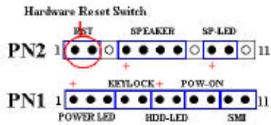 ABIT ZM6F - PN2 (Pin 1-2): Connecteur du bouton RESET - 1