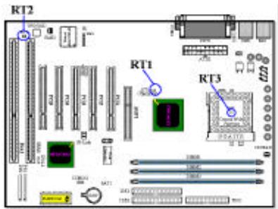 ABIT ZM6F - (7A), (7B) et (7C): Connecteur RT1, RT2 and RT3 - 1
