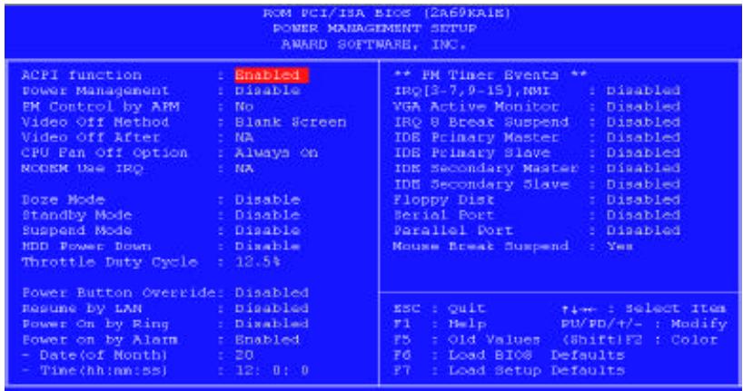 ABIT ZM6F - (Power Management Setup Menu) - 2