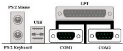 ABIT ZM6F - Connecteurs des ports Série COM1 et COM2 - 1