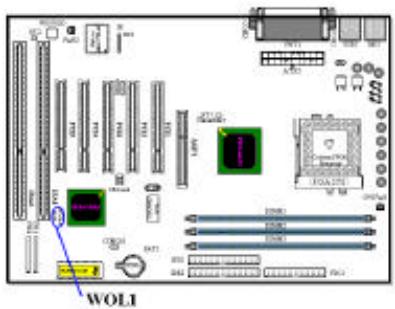ABIT ZM6F - WOL1: Connecteur Wake on LAN (Réveil par réseau). - 1