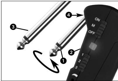 AKG GB 40 FLEXX GUITARBUG - Strumenti con presa d'uscita a scomparsa (vedi fig. 4 a pagina 32) - 1