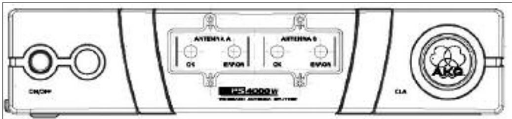 AKG PS 4000 W - Placa frontal - 1