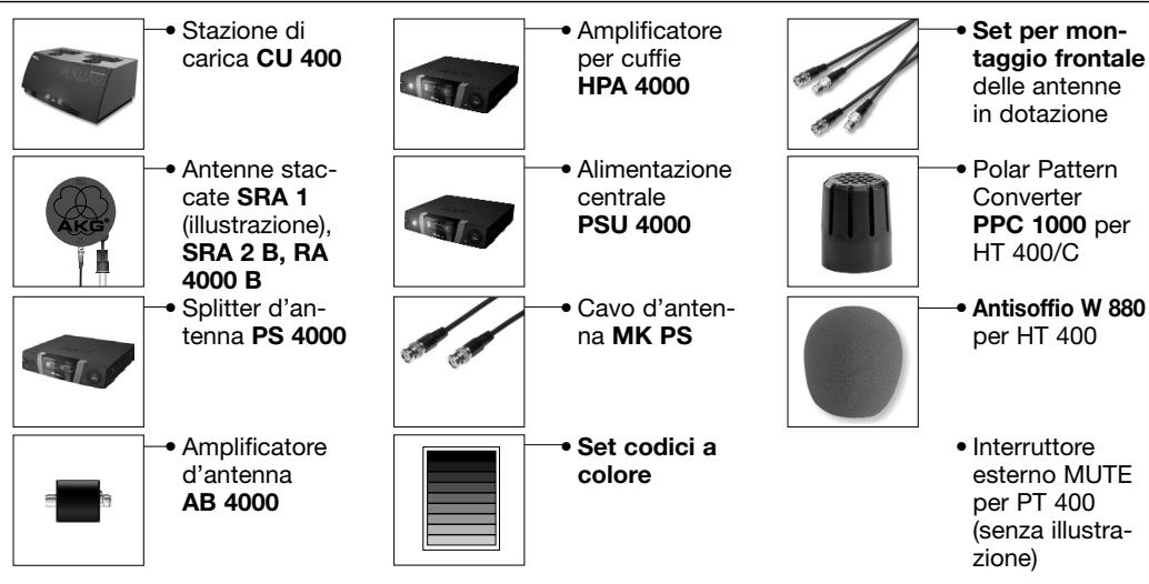 AKG WMS 400 - Accessori opzionali - 1