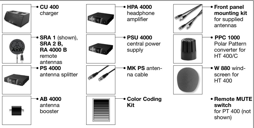 AKG WMS 400 - Optional Accessories - 1