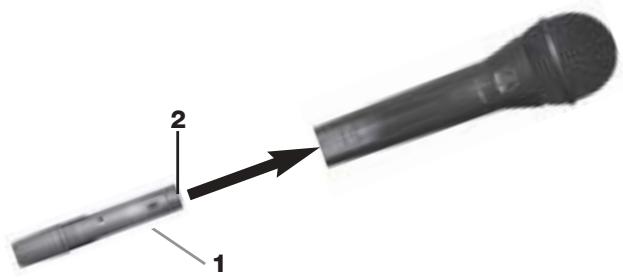 AKG D 880 S - Bauen Sie das Sendermodul ein: - 1