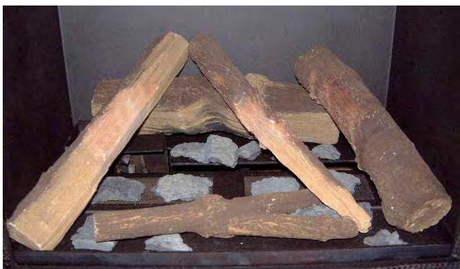 WANDERS NORMA - Mise en place du jeu des bûches en céramique (avec gaz naturel exclusivement) - 3