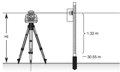TRIMBLE LL100 - Détermination de la hauteur d'instrument (HI) - 1