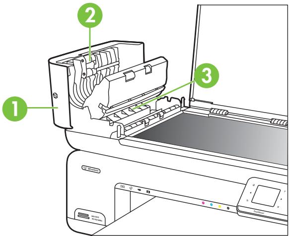 COMPAQ OFFICEJET 7500A - Pour nettoyer les rouleaux ou le tampon de séparation, procédez comme suit - 1