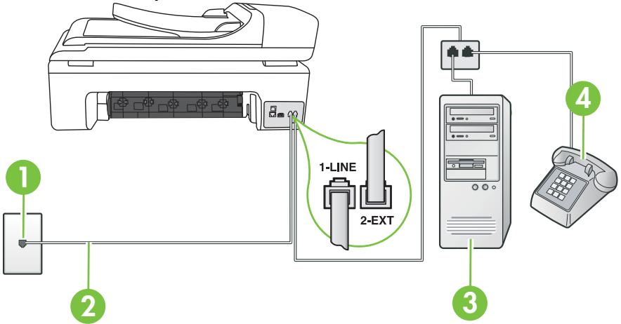 COMPAQ OFFICEJET 7500A - Vue arrière de l'imprimante - 1