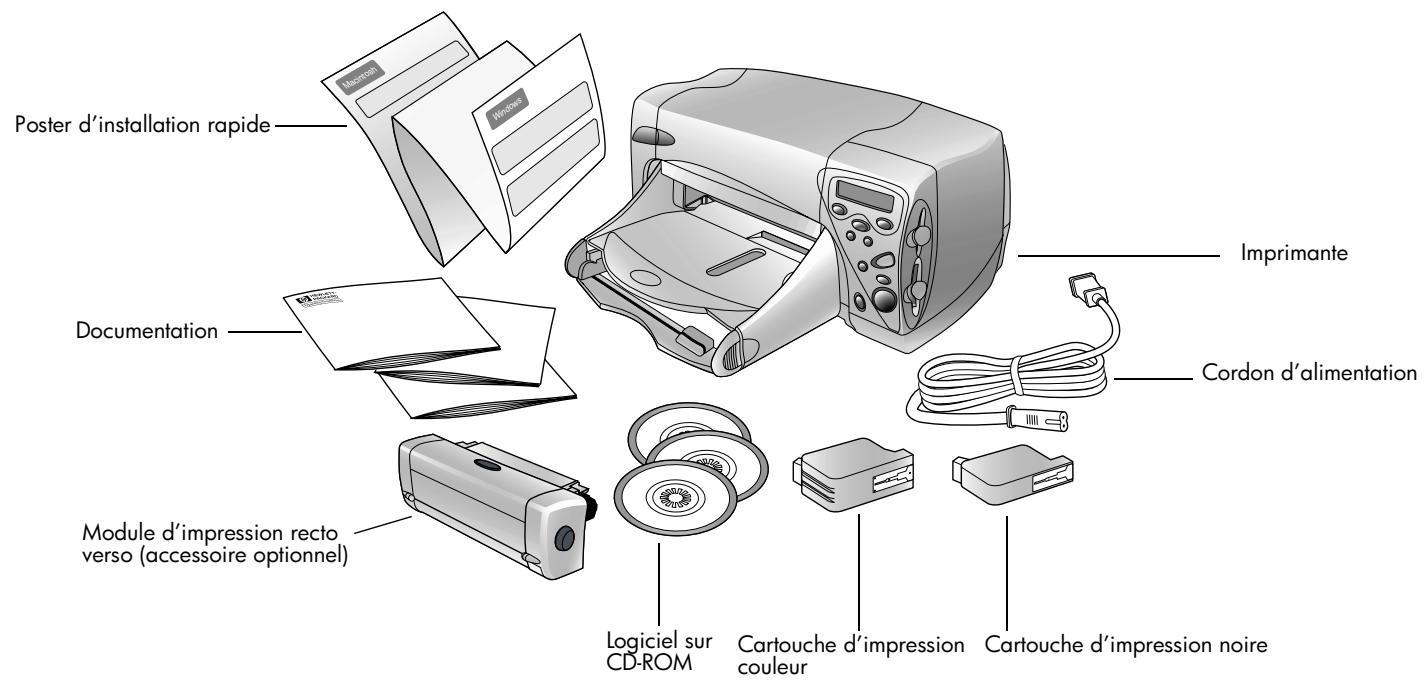 COMPAQ PHOTOSMART 1000 - Déballage de l'imprimante - 1