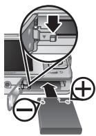 COMPAQ PHOTOSMART R740 - Colocar a bateria - 2