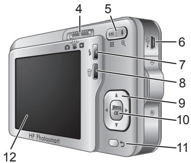 COMPAQ PHOTOSMART R740 - Partes superior, lateral y posterior de la CAMERA - 2