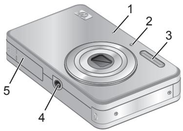 COMPAQ PHOTOSMART R740 - Vorder- und Unterseite der Kamera - 1