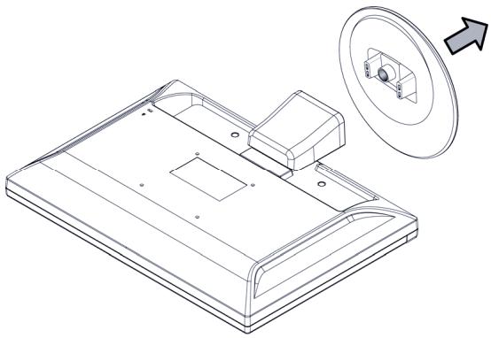 COMPAQ W220Q - Retrait de la base - 1