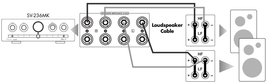 VINCENT SV-236MK - CONNECTION OF THE LOUDSPEAKERS - 1