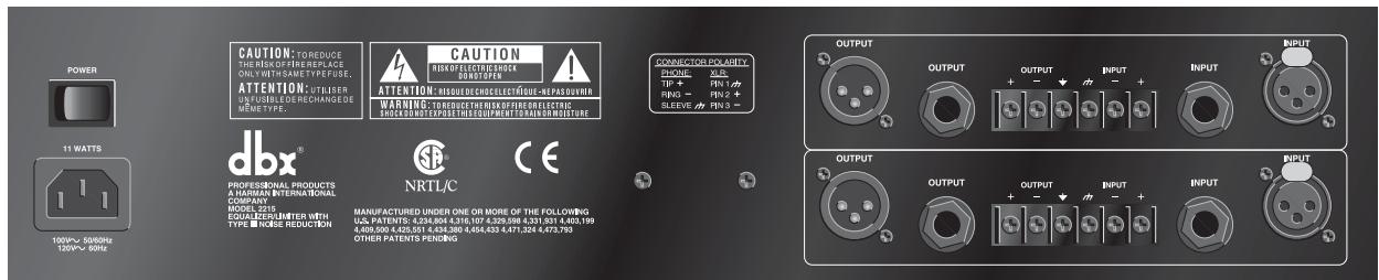 DBX 20 - Panneau arriere - 3