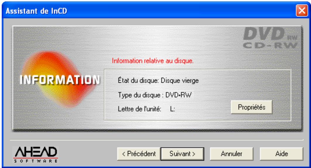 NERO INCD - Formatage de Media DVD+RW - 6