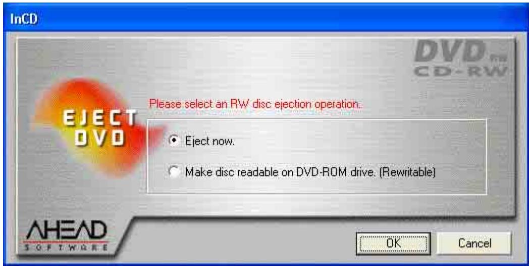 NERO INCD - Ejecter un Media DVD+RW - 1