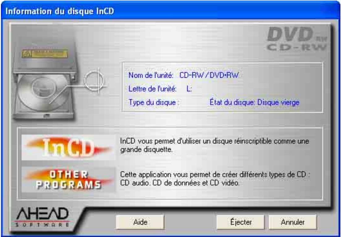 NERO INCD - Formatage de Media CD-RW et DVD-RW - 1