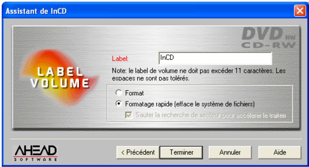 NERO INCD - Reformater un Media CD-MRW - 10