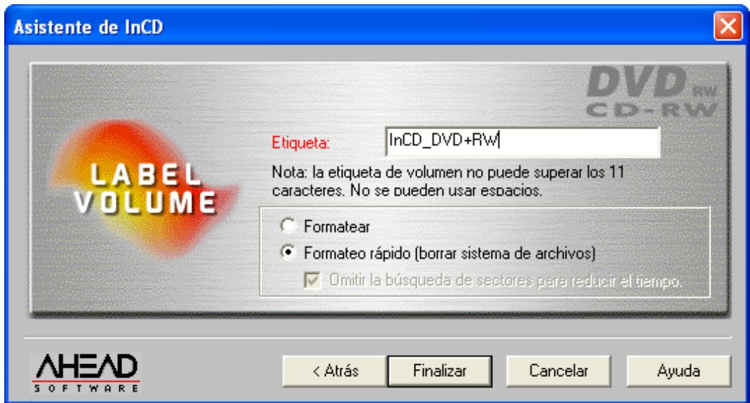 NERO INCD - Reformater un Media DVD+RW - 8
