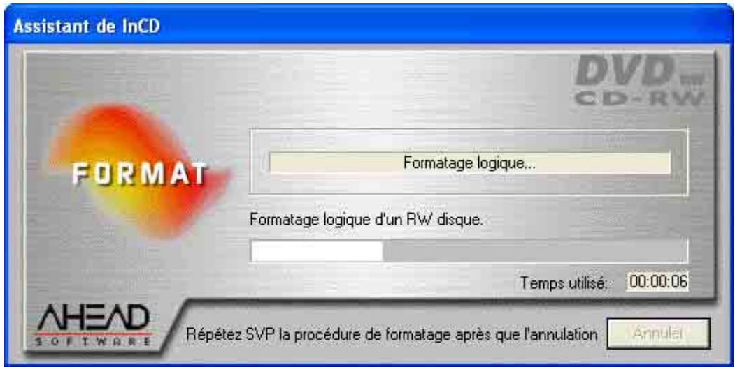 NERO INCD - Formatage de Media CD-MRW - 11