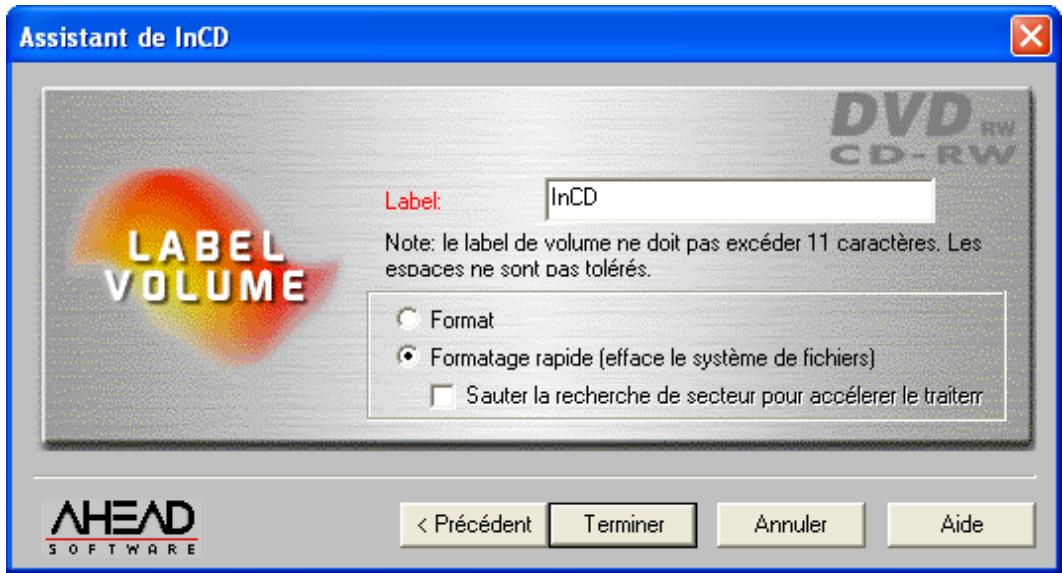 NERO INCD - Reformatage d'un Media CD-RW et DVD-RW - 8