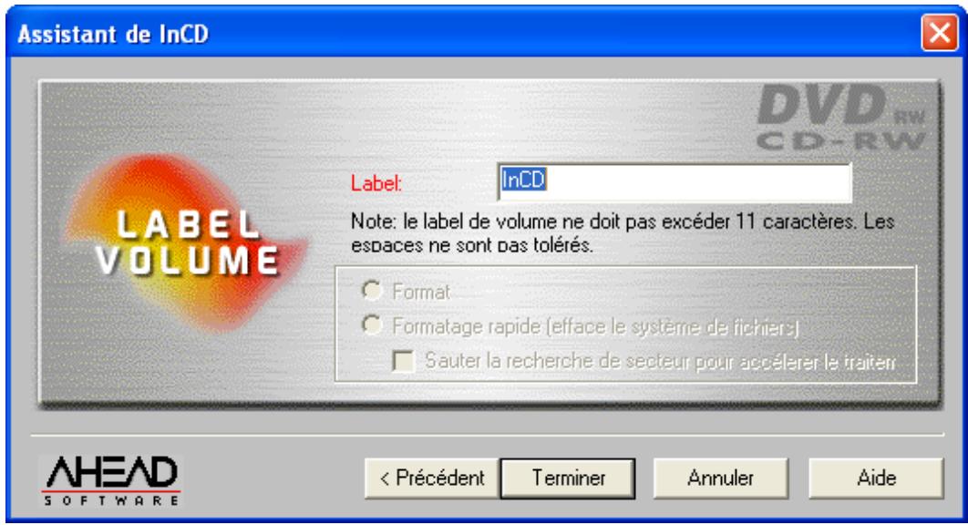 NERO INCD - Formatage de Media CD-RW et DVD-RW - 8