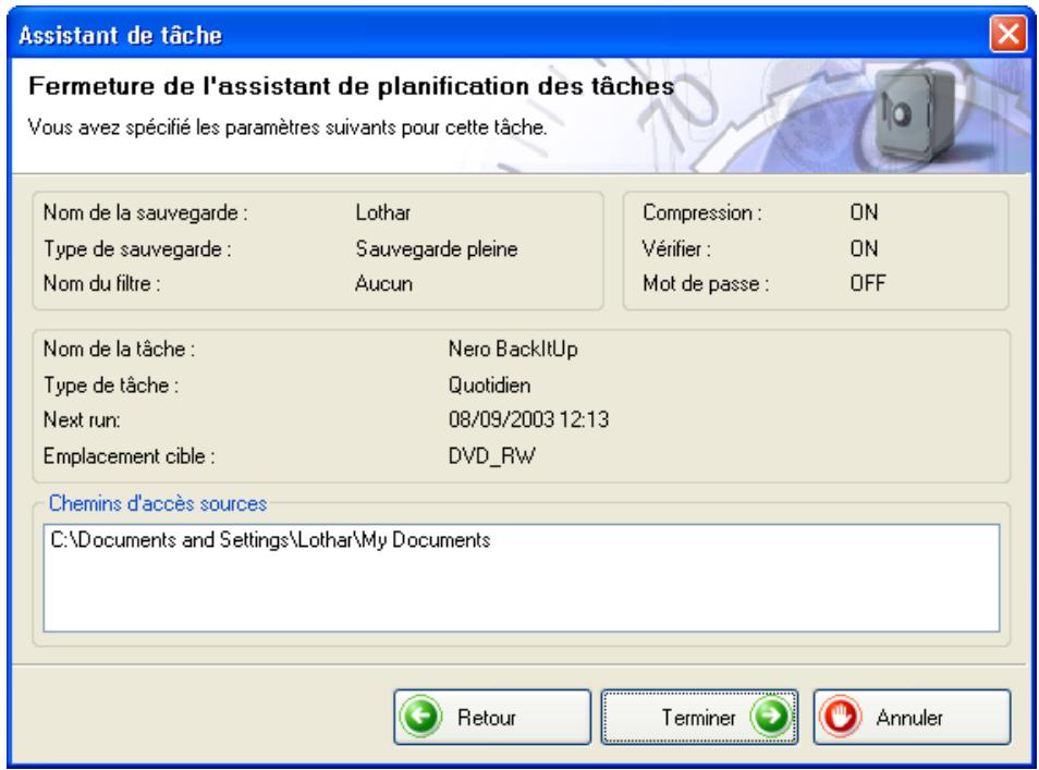 NERO BACKITUP - Création de travaux - 13