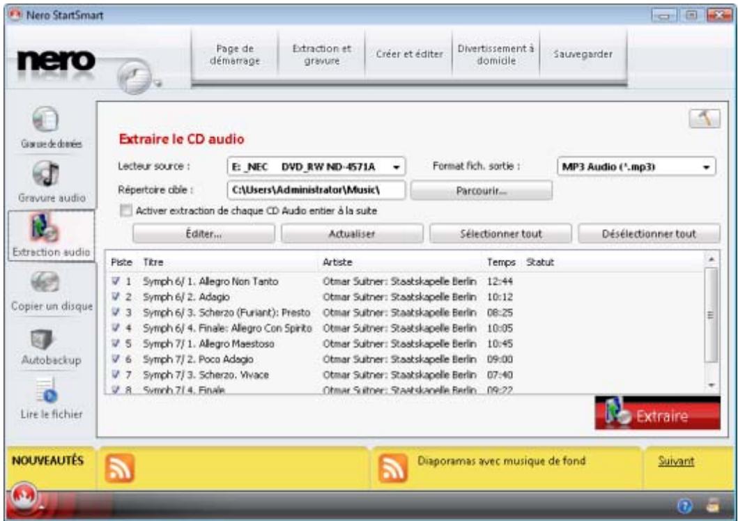 NERO 9 - Conversion de CD audio en MP3 - 4