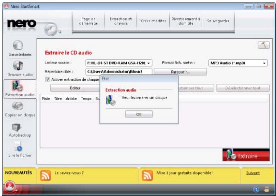 NERO 9 - Conversion de CD audio en MP3 - 1