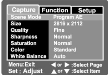 GENIUS P635 - Menu images fixes (Capture) - 2