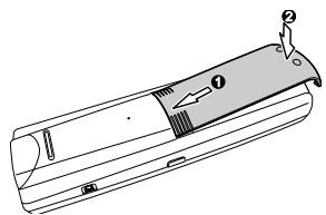 GENIUS REMOTE 600 - Insertion des piles - 3