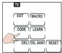 GENIUS REMOTE 600 - Chargement des codes préréglés via la fonction recherche automatique - 1