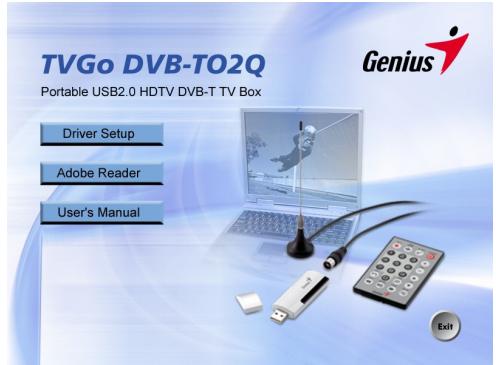 GENIUS TVGO DVB-T02Q - Installation du logiciel - 2