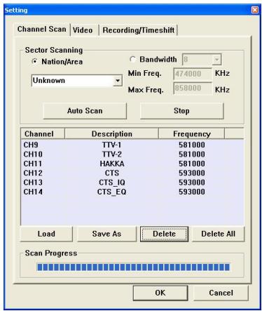 GENIUS TVGO DVB-T02Q - Balayage des chaînes par région - 1