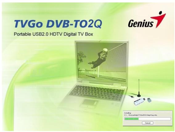 GENIUS TVGO DVB-T02Q - Installation du logiciel - 8