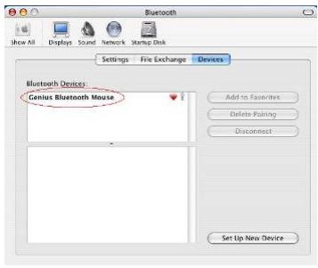 GENIUS MICRO TRAVELER 900BT - Processus de pairage sous Mac OS X 10.2.8 ou supérieur - 7