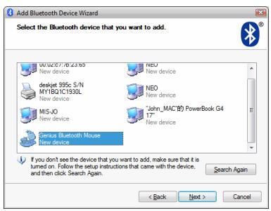 GENIUS MICRO TRAVELER 900BT - Processus de paiement sous 7, Vista et Windows XP SP2 - 5