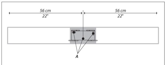 BANG & OLUFSEN BANG & OLUFSEN BEOLAB 3500 - Pour fixer la BeoLab 3500 sur un mur solide : - 1