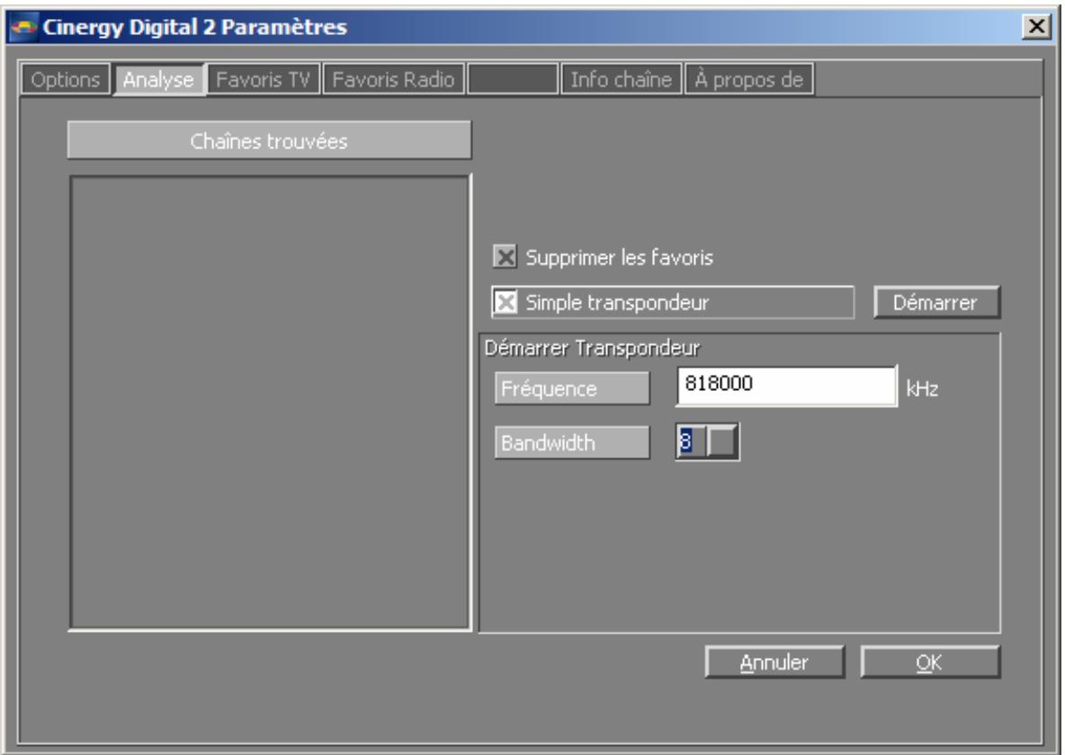 TERRATEC CINERGYDIGITAL2 SOFTWARE - Configuration : analyse - 1