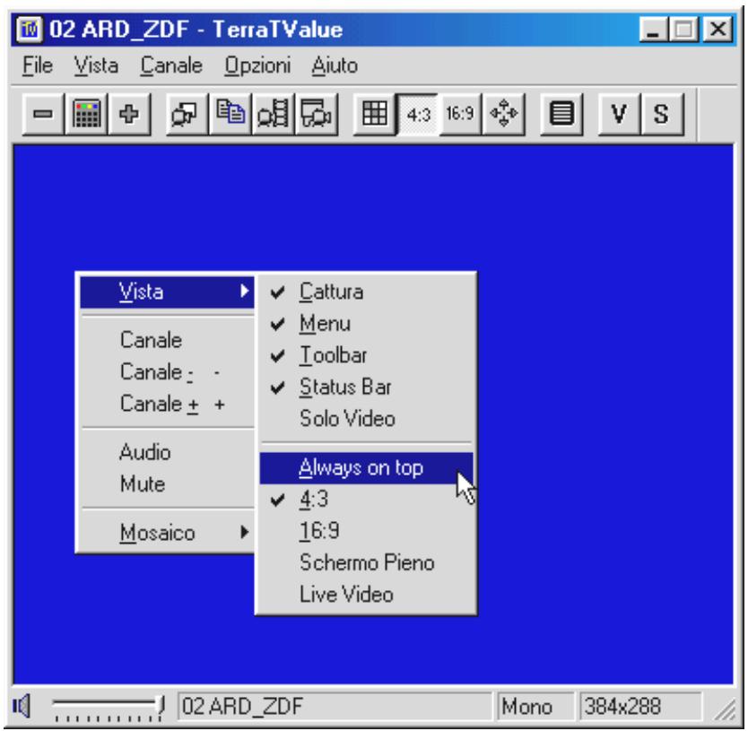TERRATEC TERRATV - PREMENDO UN TASTO - FUNZIONI DEL TASTO DESTRO DEL MOUSE - 1