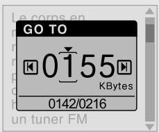 IRIVER H120 - Pour aller à une position spécifique (Utile pour de grands fichiers.) - 4