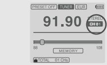 IRIVER H120 - FONCTION MEMORY  (MÉMORISER LES STATIONS MANUELLEMENT) - 2